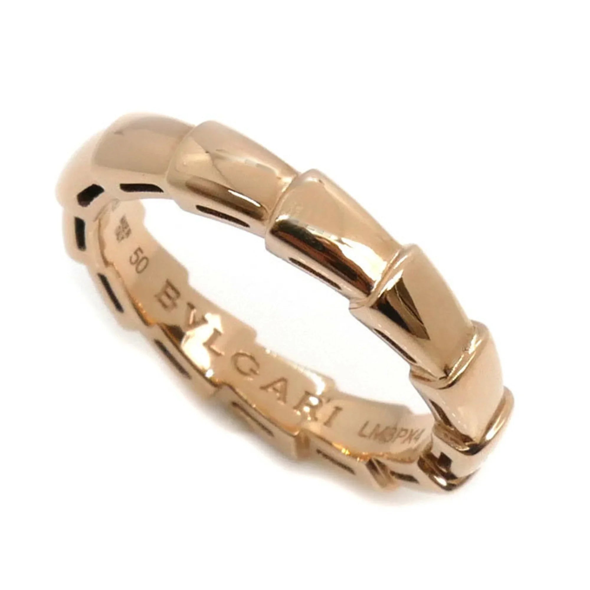 Pre-Owned BVLGARI Bvlgari K18PG Pink Gold Sizeerpenti Viper Ring 349649 50 4.3g Women's (Good)