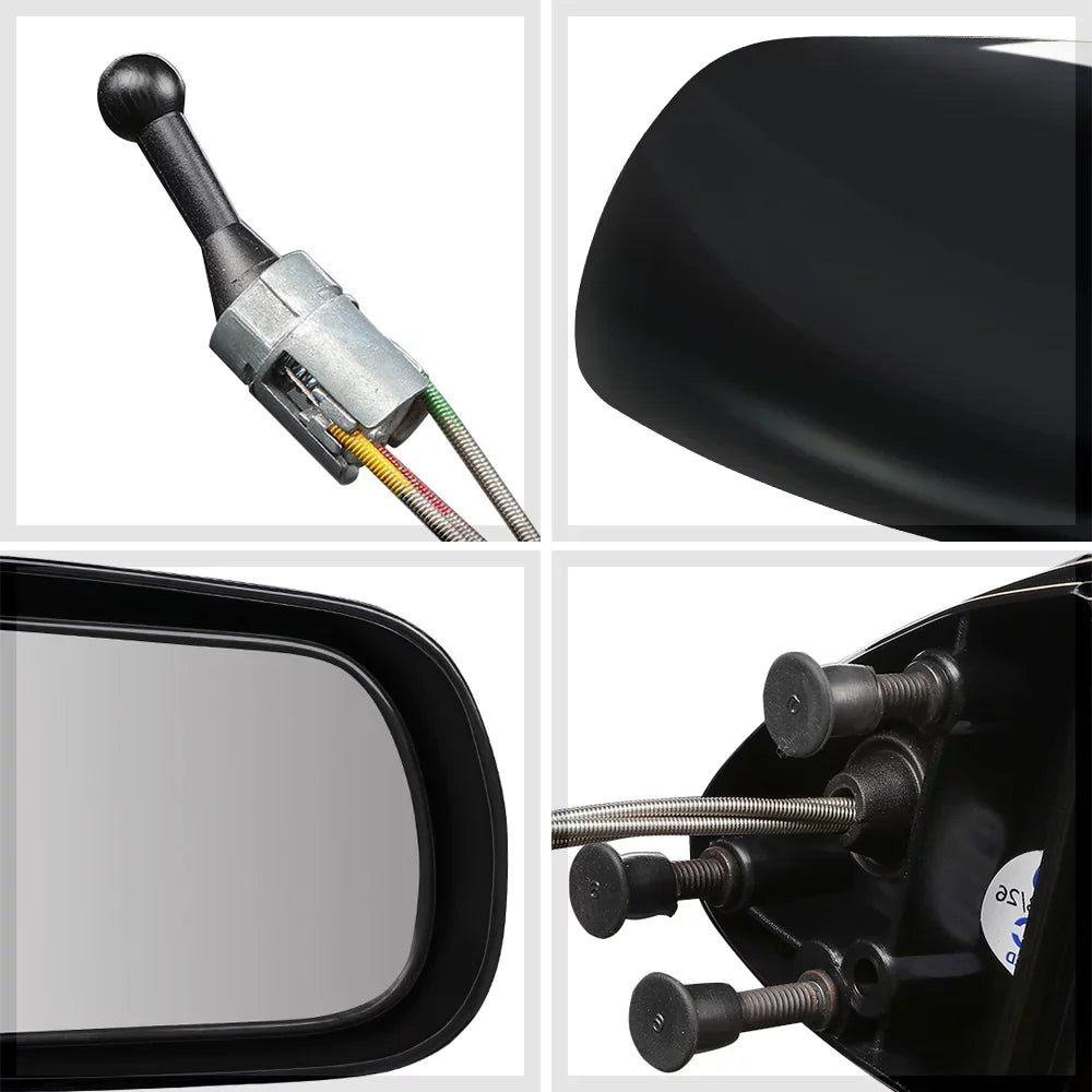 For 1992 to 1994 Chevy Cavalier/Pontiac Sizeunbird Left Driver Sizeide Car Mirror Power Operated Rear View Door Espejos 93