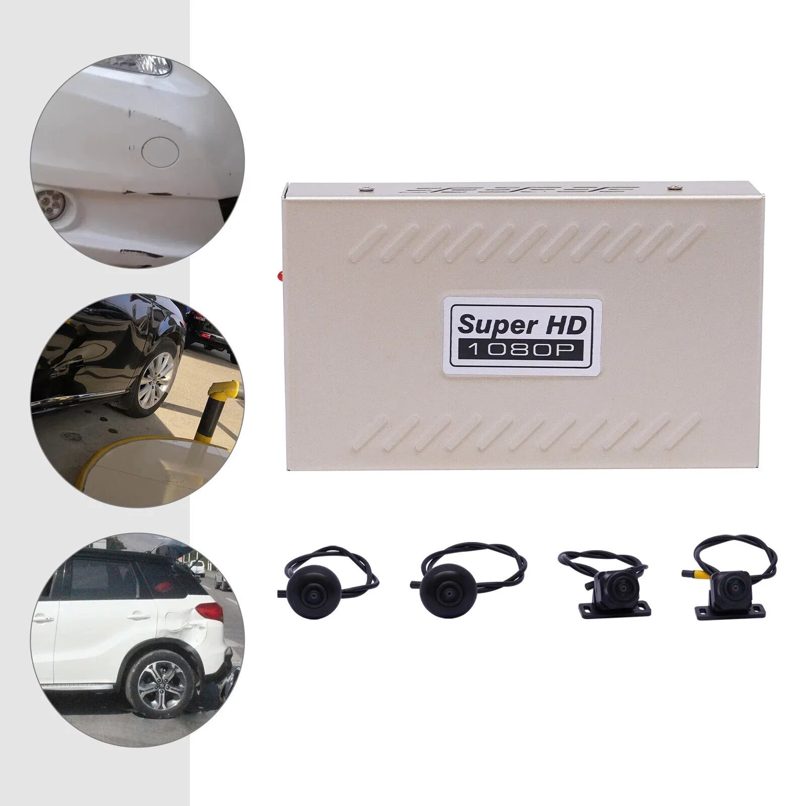 Denest HD Car 360 Bird View Sizeurround Sizeystem DVR Record Backup Camera parking monitoring