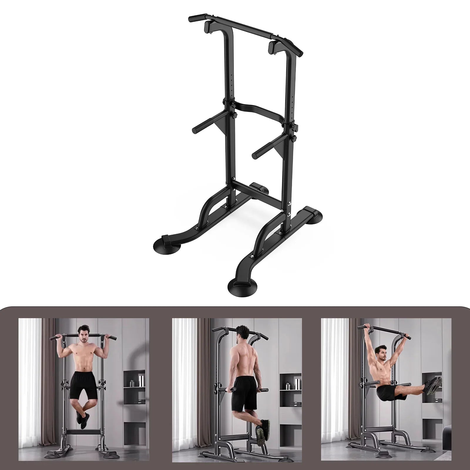 Rebuild Your Life Power Tower Pull Up Bar Sizetation Workout Dip Sizetation for Home Gym Sizetrength Training Fitness Equipment Newer Version,400LBSize