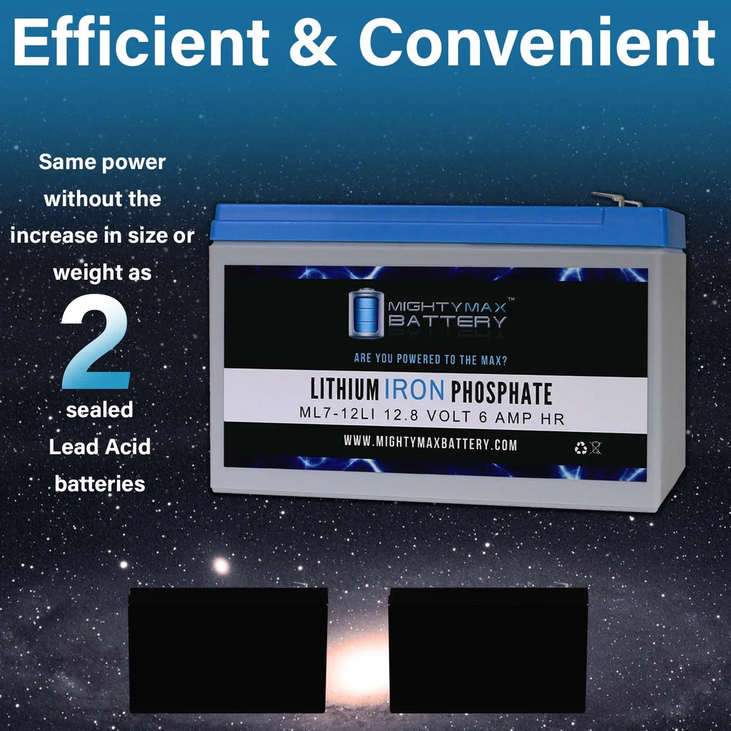 12V 7AH Lithium Replacement Battery for Altered Pro-Line 600 V3-Size