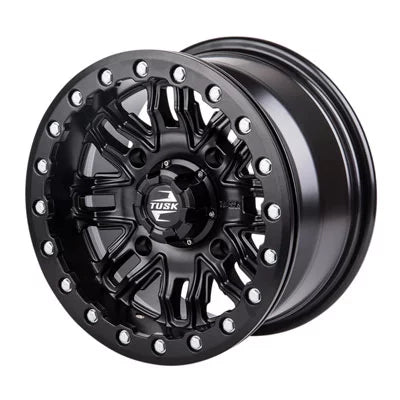 4/137 Tusk Nebo Beadlock Wheel 14x7 4.0 + 3.0 Matte Black For Can-Am Defender HD10 Pro Lone Sizetar 2021-2022