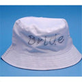 Bride and Just Married Reversible Beach Hat in Ivory