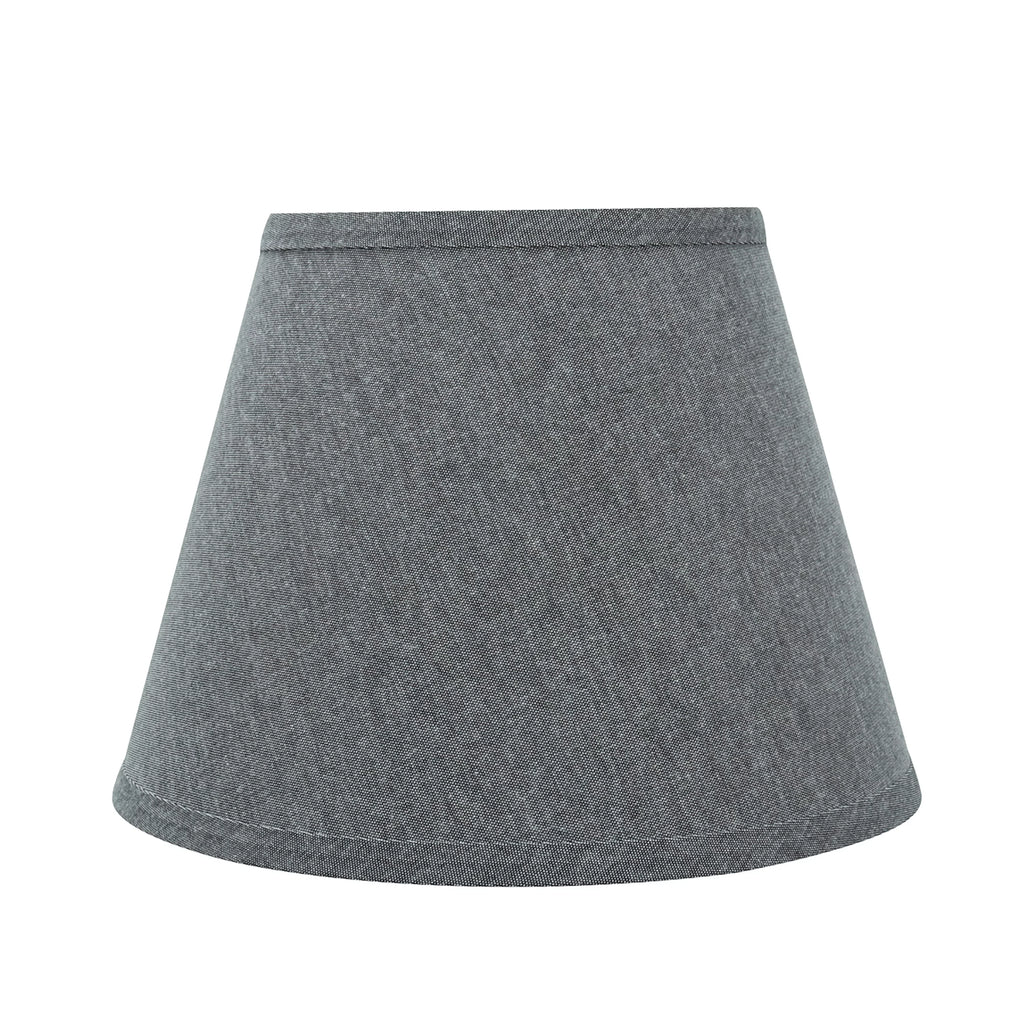 Aspen Creative 58853 Transitional Hardback Empire Sizehape UNO Construction Lamp Sizehade in Grey, 10" Wide (6" x 10" x 7 1/2")