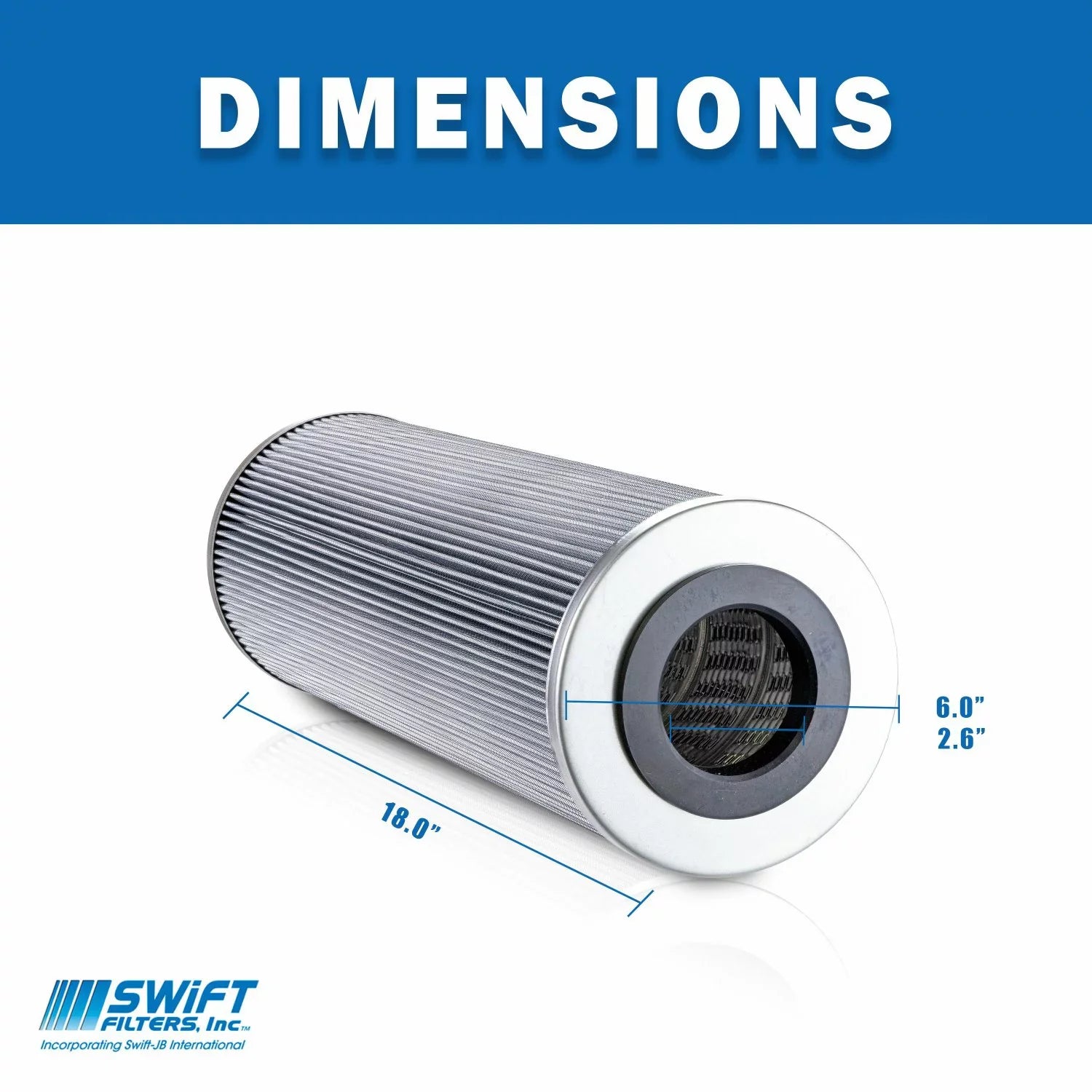 Direct Interchange for COMMERCIAL 9053-5002 Cartridge Filter Element  Microglass 6 Micron