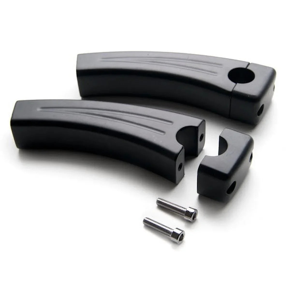 Krator 5.5" Black Bike Handlebar Pullback Risers 7/8" Compatible with Yamaha XSize 360 400 500 650 750 850 900 1100