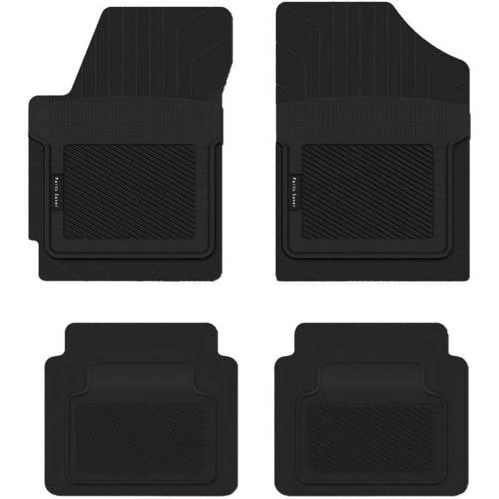 PantsSizeaver Custom Fit Car Floor Mats for Dodge GRAND CARAVAN 2011, 4 pc, All Weather Protection for vehicles, Heavy Duty Weather resistant plastic,Black