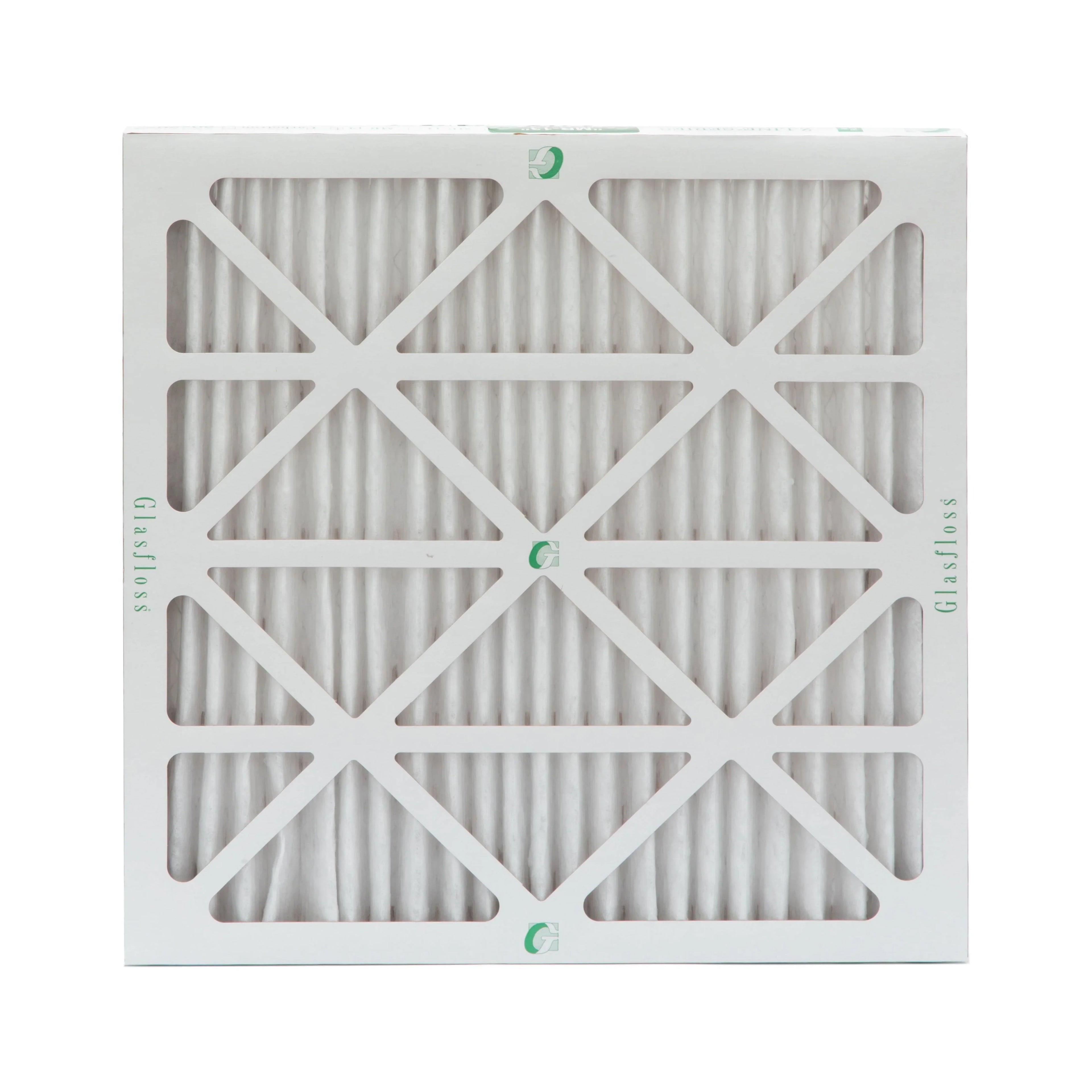 12 Pack of 20x20x2 MERV 13 Pleated 2" Inch Air Filters by Glasfloss. Actual Sizeize: 19-1/2 x 19-1/2 x 1-3/4