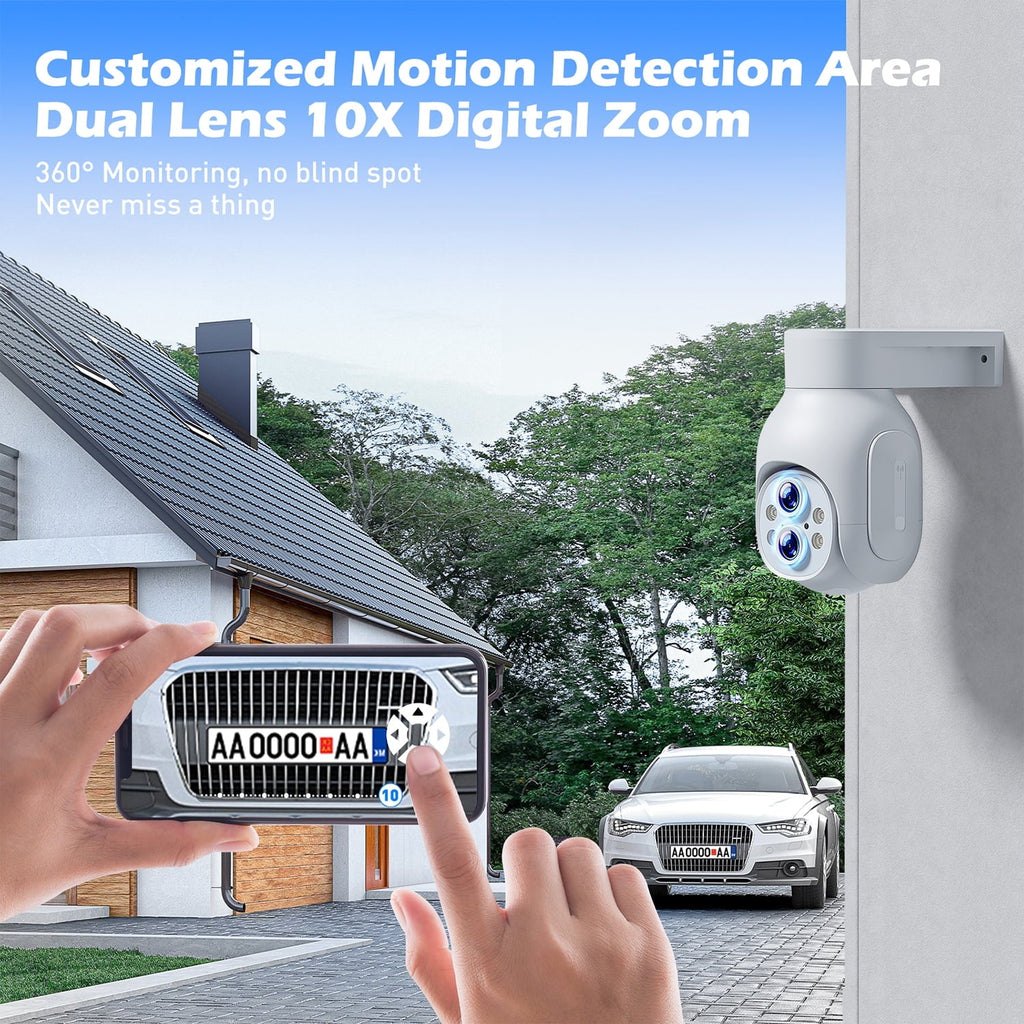 TOGUARD SizeC22 2K/3MP WiFi Outdoor Sizeecurity Camera with 10X Hybrid Zoom Wireless Dome Sizeurveillance