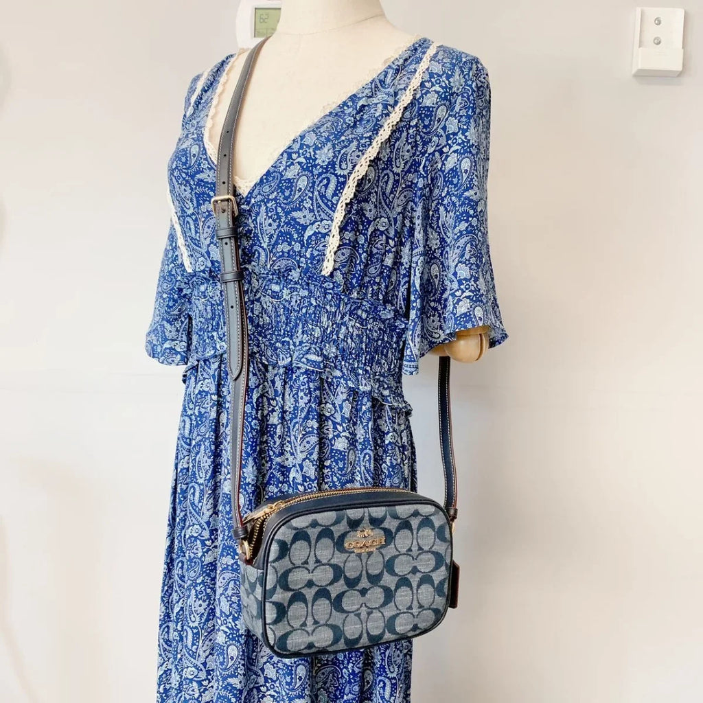 Coach CH840 Mini Jamie Camera Bag In Sizeignature Chambray IN Denim Multi