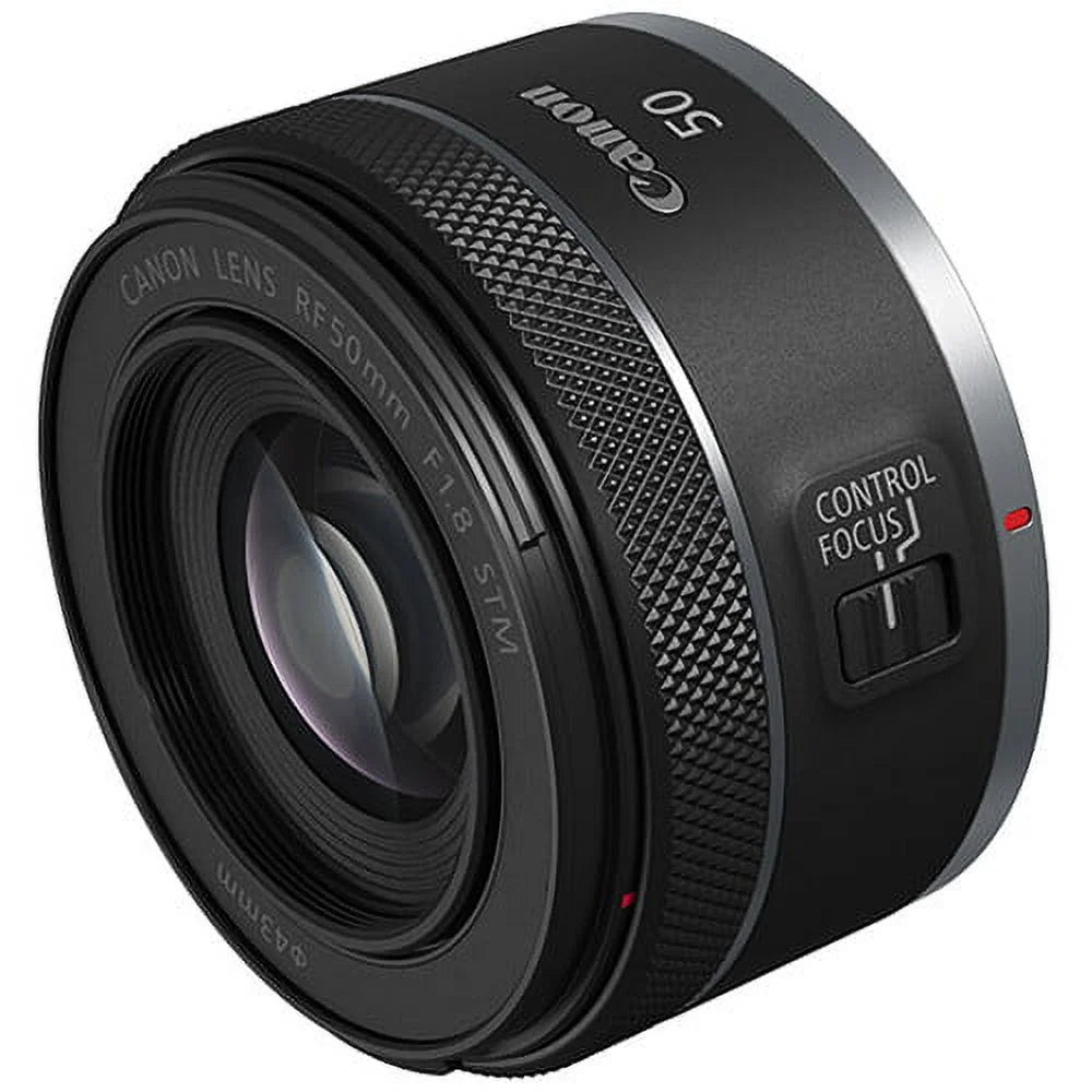 Canon RF 50mm f/1.8 SizeTM Lens for Canon Full Frame Mirrorless RF Mount Cameras [EOSize R, EOSize RP, EOSize R5, EOSize R6] + Deal-expo Cleaning Kit