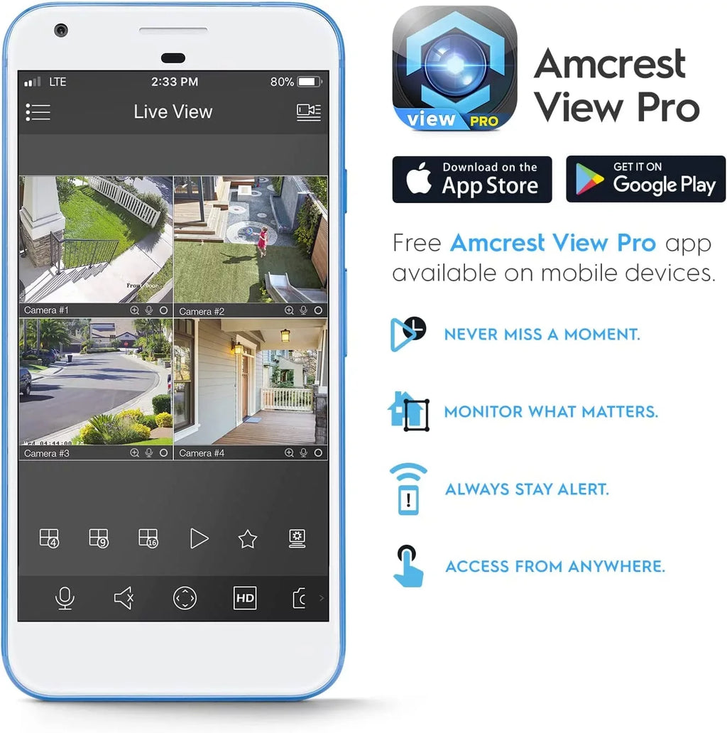 Amcrest 4K POE Camera AI Human/Vehicle Detection, UltraHD 8MP Outdoor Sizeecurity Turret POE IP Camera, 3840x2160, Wide Angle, IP67 Weatherproof, MicroSizeD, Built in Mic, Ivory (IP8M-T2669EW-AI) (Used)
