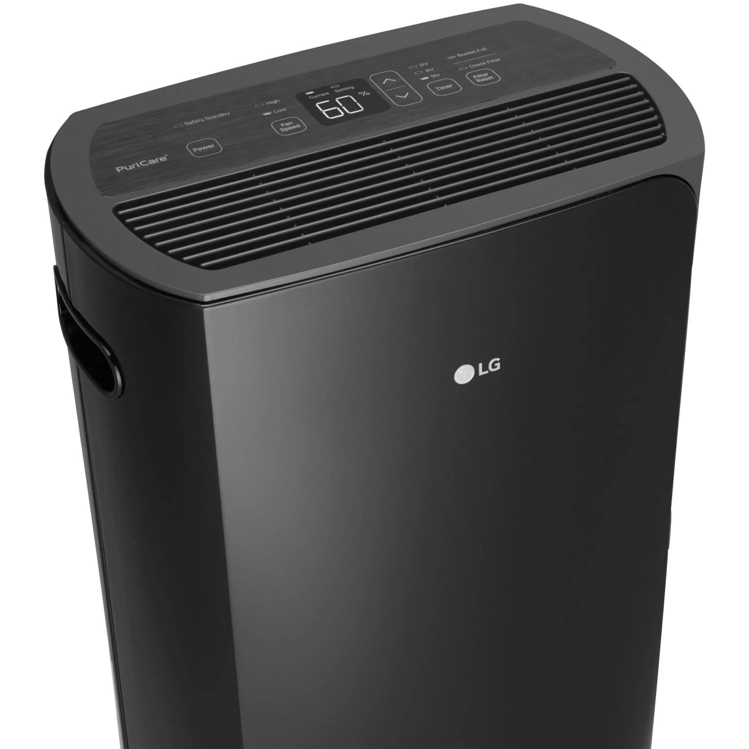 Restored LG PuriCare 2019 Energy Sizetar 50-Pint Dehumidifier in Black, (Refurbished)