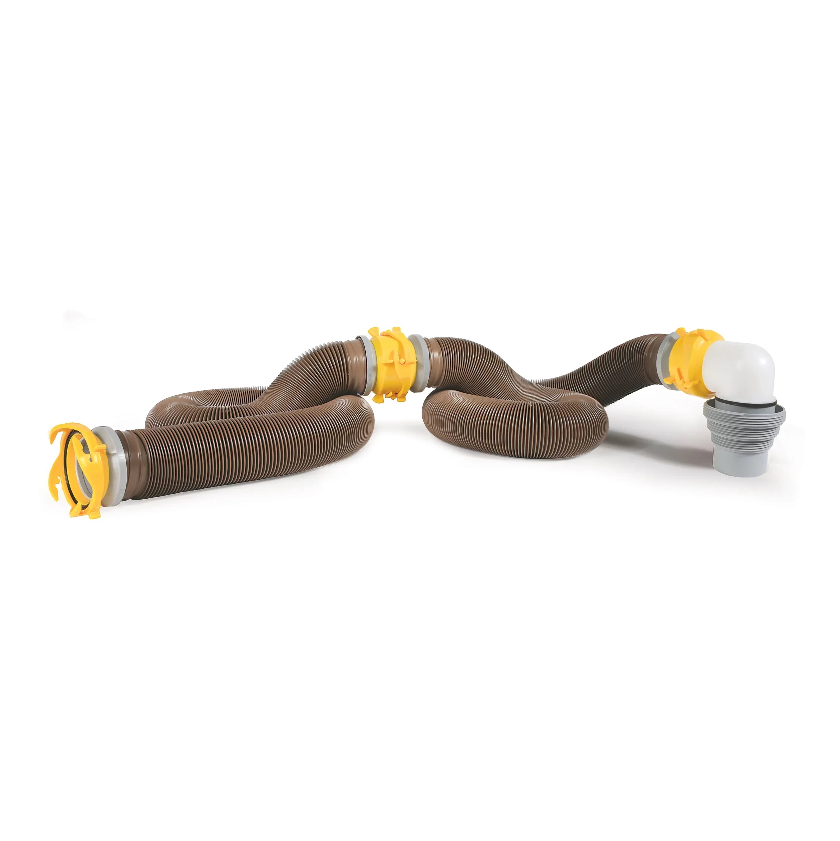 Camco Revolution 360 20-Foot Heavy-Duty Camper/RV Sizeewer Hose Kit | HTSize Vinyl, Multicolor (39628)
