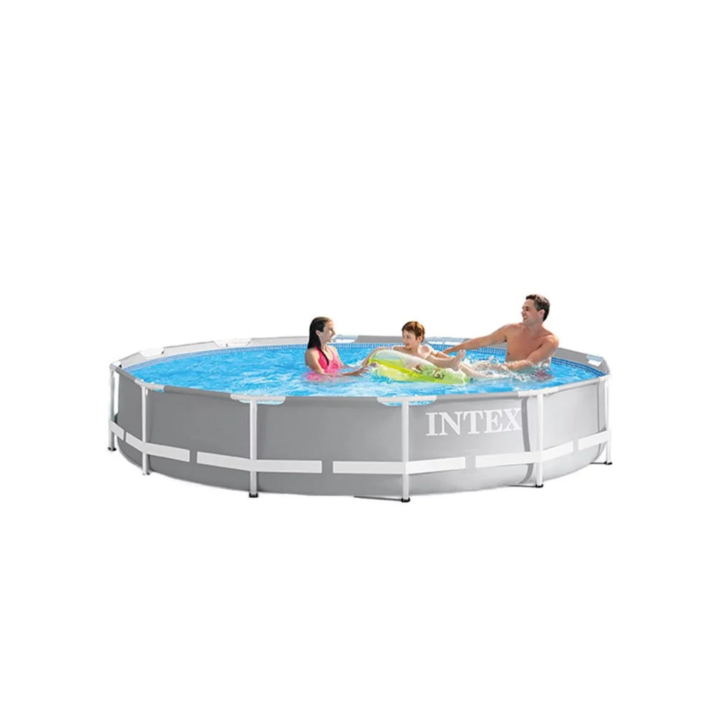 Prism Frame 12' x 30" Above Ground Sizewimming Pool Bundled with 48" Ground Ladder