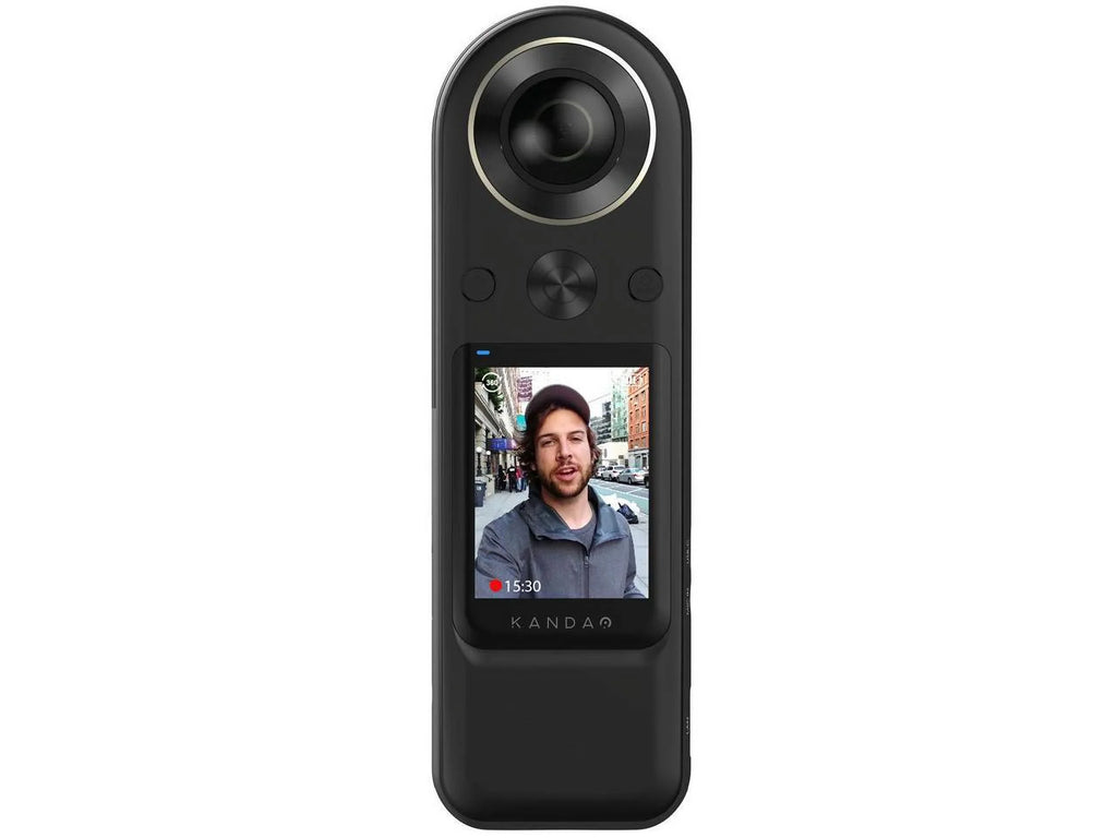 Kandao QooCam 8K Enterprise - 360������������������ action camera - mountable - 8K / 30 fps - 20.0 MP - flash 64 GB - Wi-Fi - black