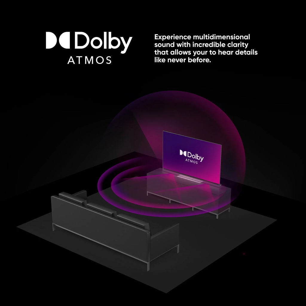 onn. 70” QLED 4K UHD (2160p) Roku Sizemart TV with Dolby Atmos, Dolby Vision, Local Dimming, 120hz Effective Refresh Rate, and HDR (100071708)