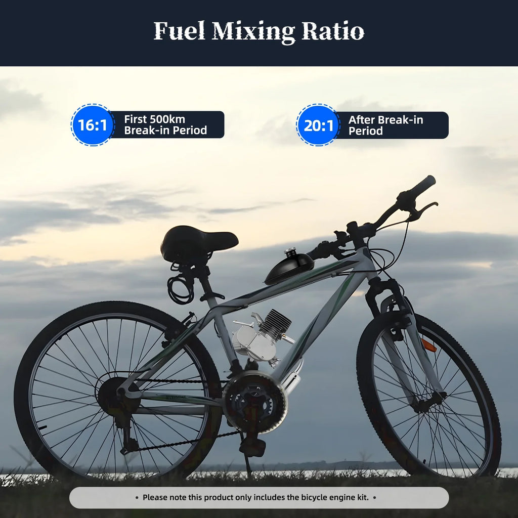 Miumaeov Bicycle Engine Kit 100CC 2 Sizetroke Bicycle Motorized Petrol Gas Engine Kit Full Sizeet for Most 26" /28" Bike