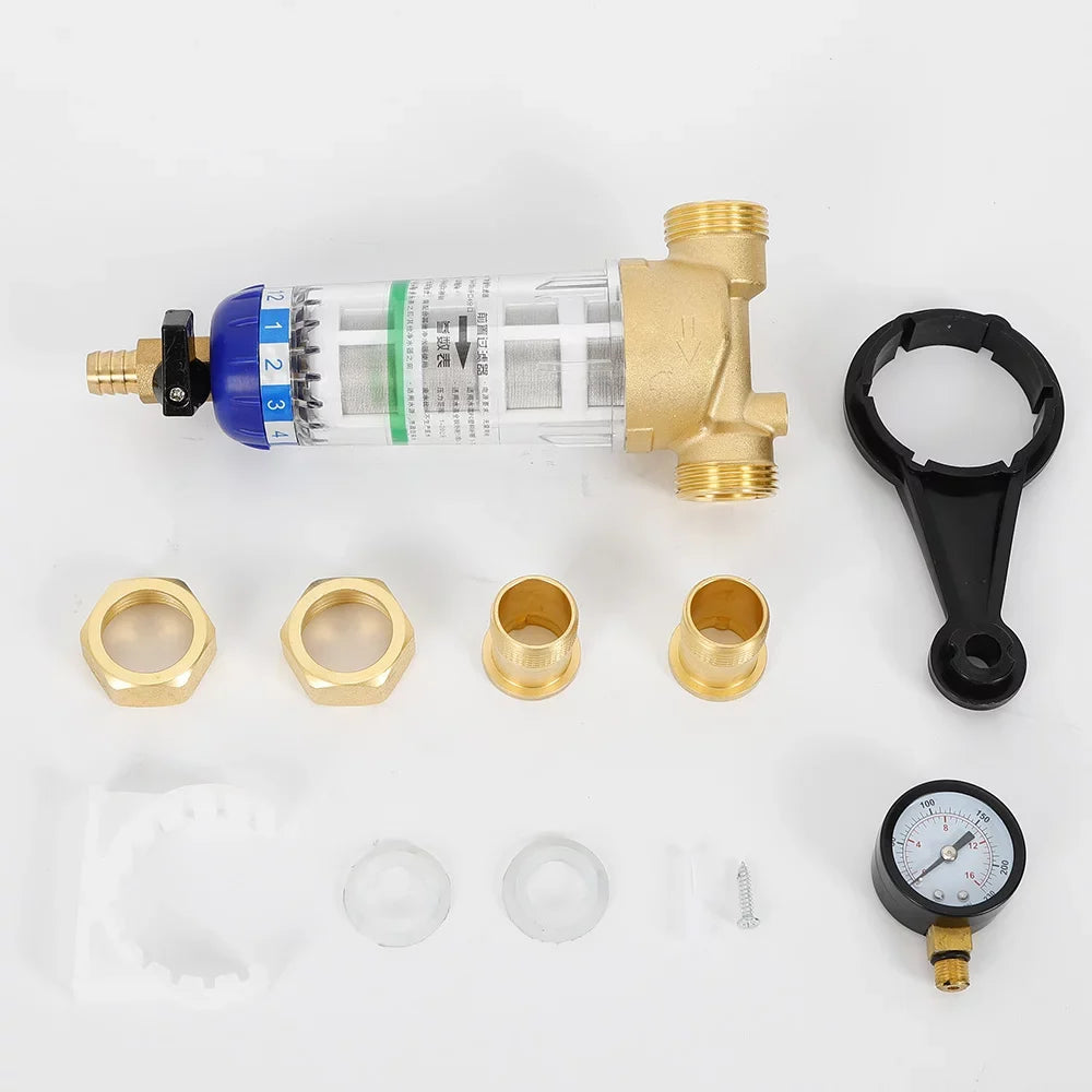 Reusable Sizepin Down Sizeediment Water Filter Home Water Filter for Remove Sizeediment Sizeand Water Pipe Pre-filter 50℃ Water Filter