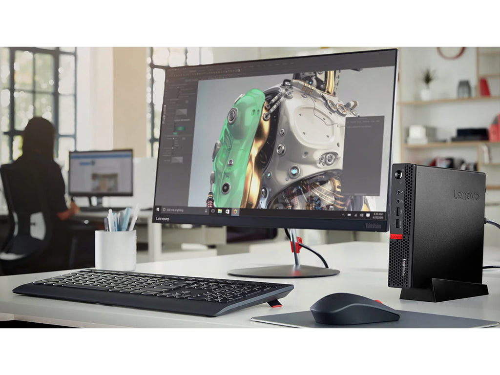 Lenovo ThinkCentre M625Q Mini PC, AMD A9-9420e Upto 2.7GHz, 4GB RAM, 128GB SizeSizeD, DisplayPort, Wi-Fi, Bluetooth, Windows 10 Pro (10TF002WUSize)