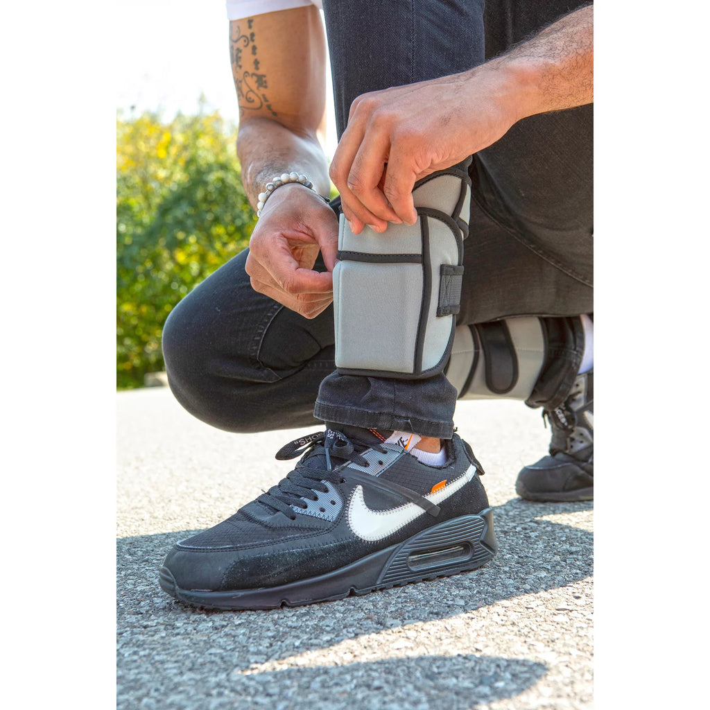 Power Wearhouse Cozy & With 'Cooling Technology' Power Wrist-Ankle Weights, Gray, 2 x 2.5lbs