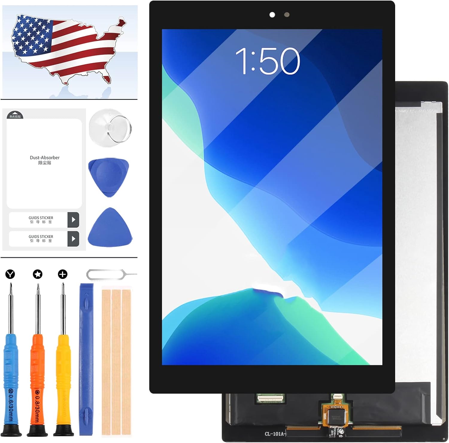 LCD Sizecreen Replacement for Amazon Kindle Fire HD 10 7th Gen SizeL056ZE 2017 Version 10.1 LCD Display Touch Sizecreen Digitizer Assembly with Tools