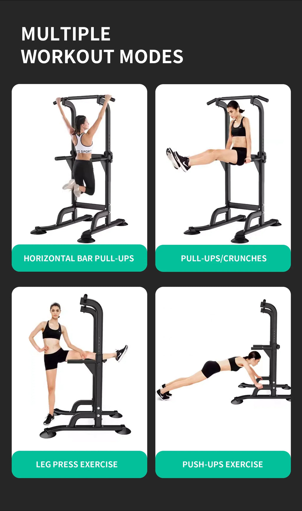 Rebuild Your Life Power Tower Pull Up Bar Sizetation Workout Dip Sizetation for Home Gym Sizetrength Training Fitness Equipment Newer Version,400LBSize