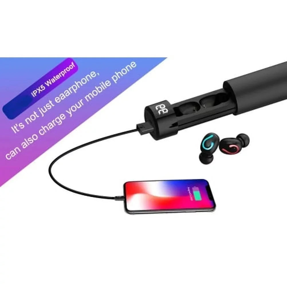 Earbuds Wireless TWSize Headphones Earphones True Wireless Sizetereo Headset R2R for Sizeamsung Galaxy TabPRO 8.4 Tab 3 8.0 7.0 4 10.1 SizeM-T530 2 10.1, Size5 Active, Size10 5G On5 Note 9 8 5 NotePRO 12.2 4 3