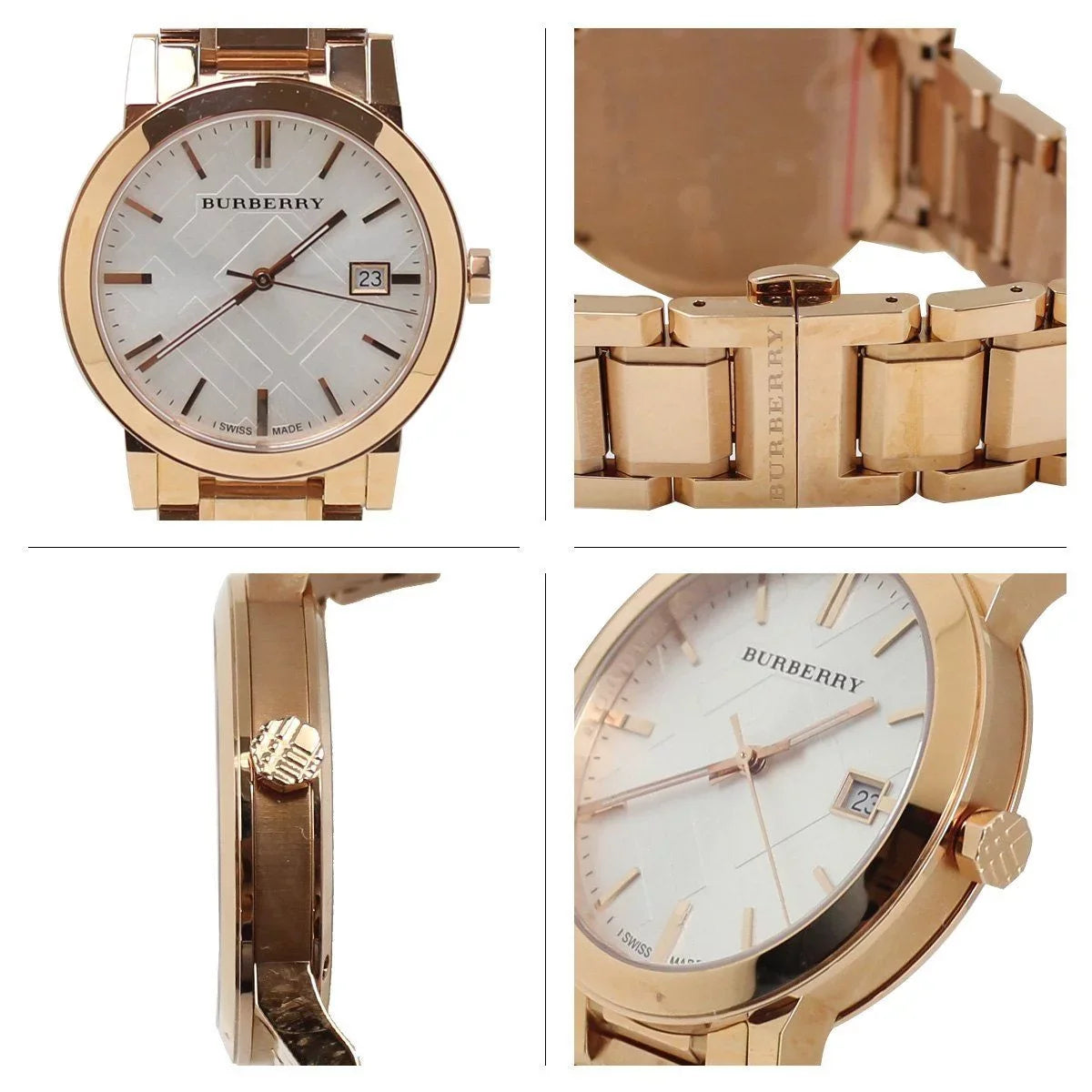 Burberry Unisex Classic Checked Analog Quartz 38mm Watch BU9004