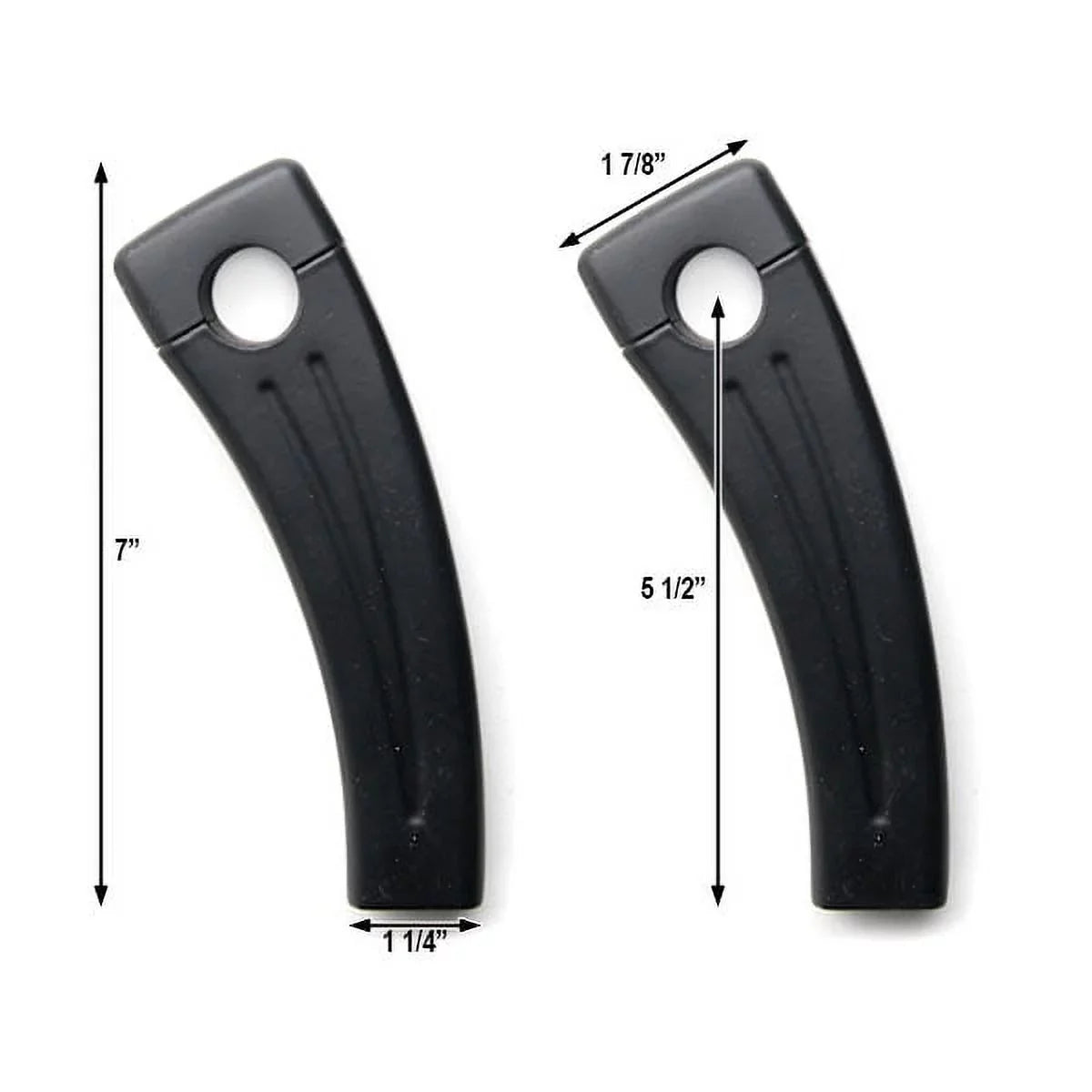 Krator 5.5" Black Bike Handlebar Pullback Risers 7/8" Compatible with Yamaha XSize 360 400 500 650 750 850 900 1100