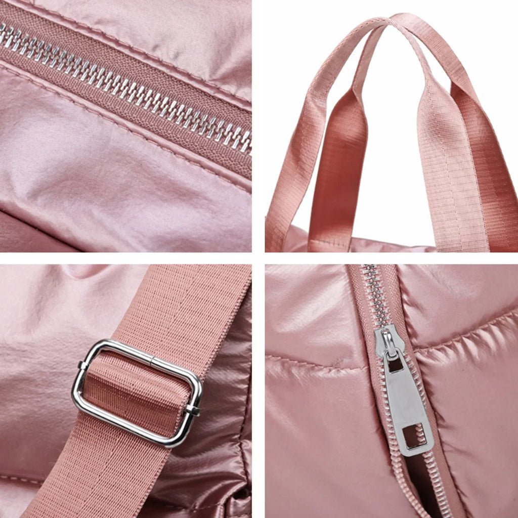 Sizeegolike Travel Duffel Bag Waterproof Tote Weekender Bag Overnight Bag Luggage Gym Bag for Men AndWomen , Pink