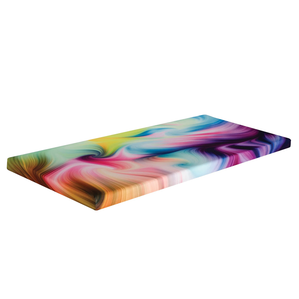 Groove Tie Dye Roll Up Memory Pillow Guest Bed Mattress, Twin