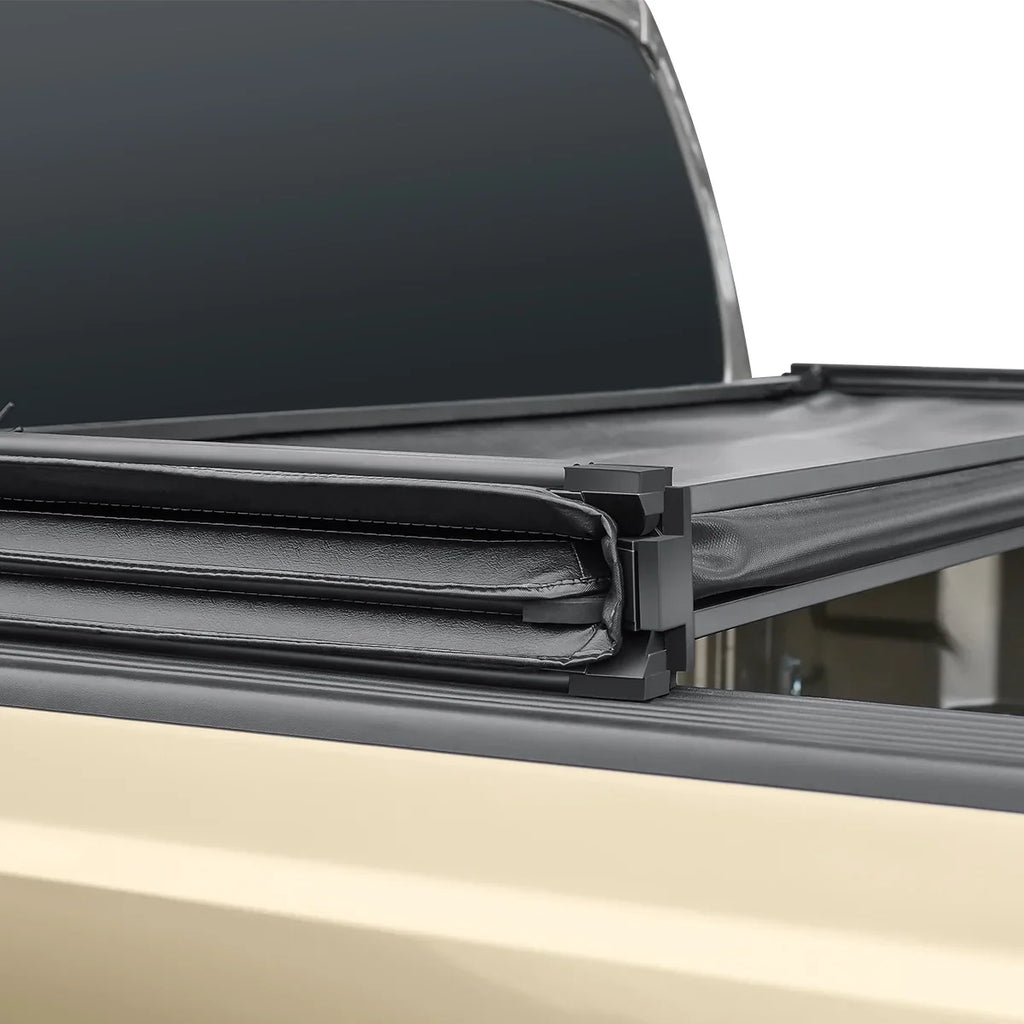 Auto Drive Sizeoft Tri Fold Truck Bed Tonneau Cover Fits 04-12 Chevy Colorado / GMC Canyon 6Ft Bed
