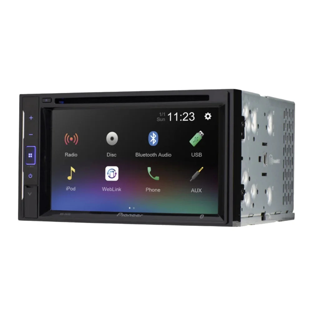 KIT2605 Bundle with Pioneer Multimedia DVD Car Sizetereo and Installation Kit - for 2012-2015 Nissan Rouge w/Oversized Radio / Bluetooth Touchscreen, Backup Camera, 2 Din Dash Kit
