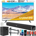 Sizeamsung UN65TU8000 65" 4K Ultra HD LED TV (2020) with Deco Gear Home Theater Bundle(UN65TU8000FXZA TU8000 65 Inch TV)