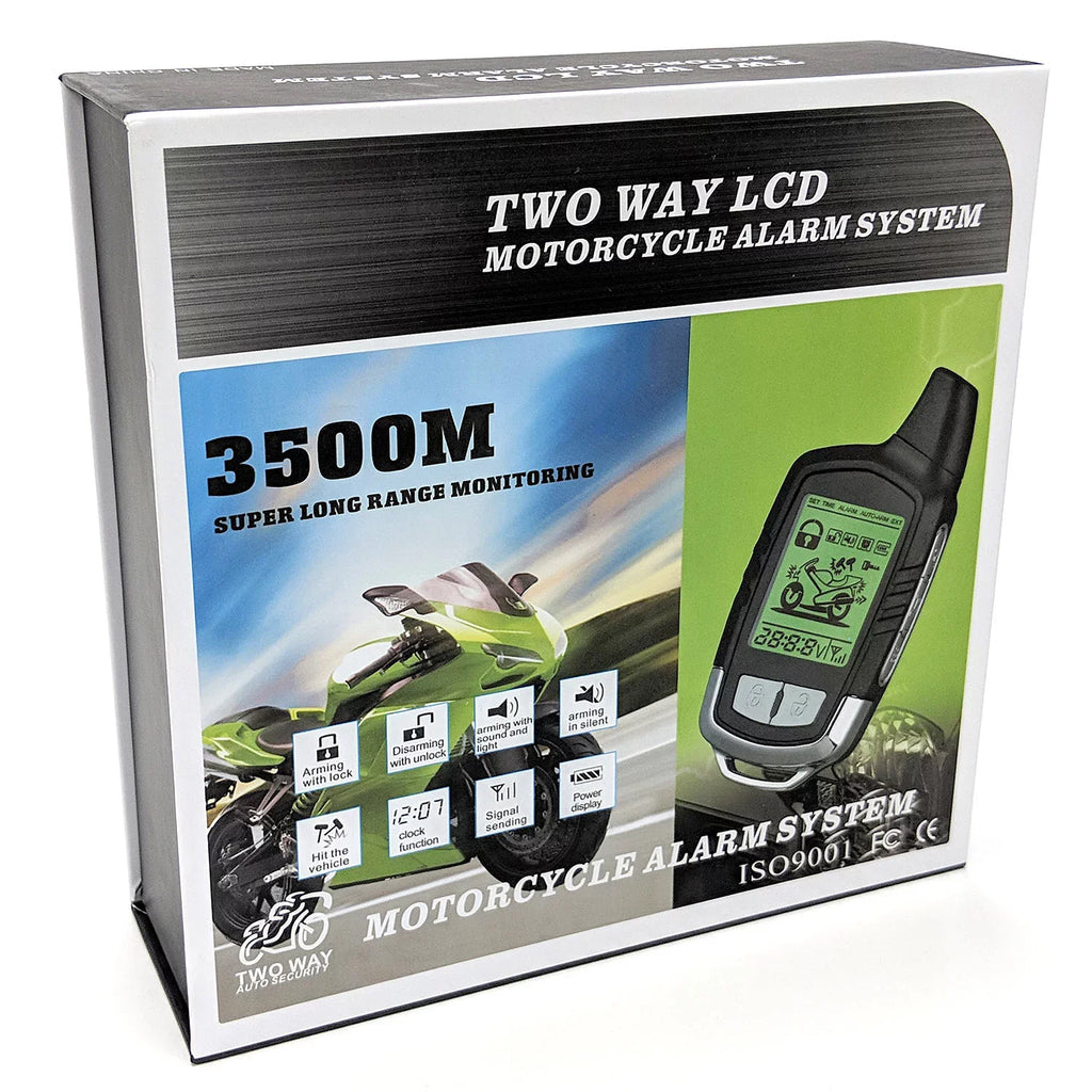 KapscoMoto 2 Way Motorcycle Alarm Pager Remote Engine Sizetart Compatible with Kawasaki Ninja ZX1000 ZX-10R