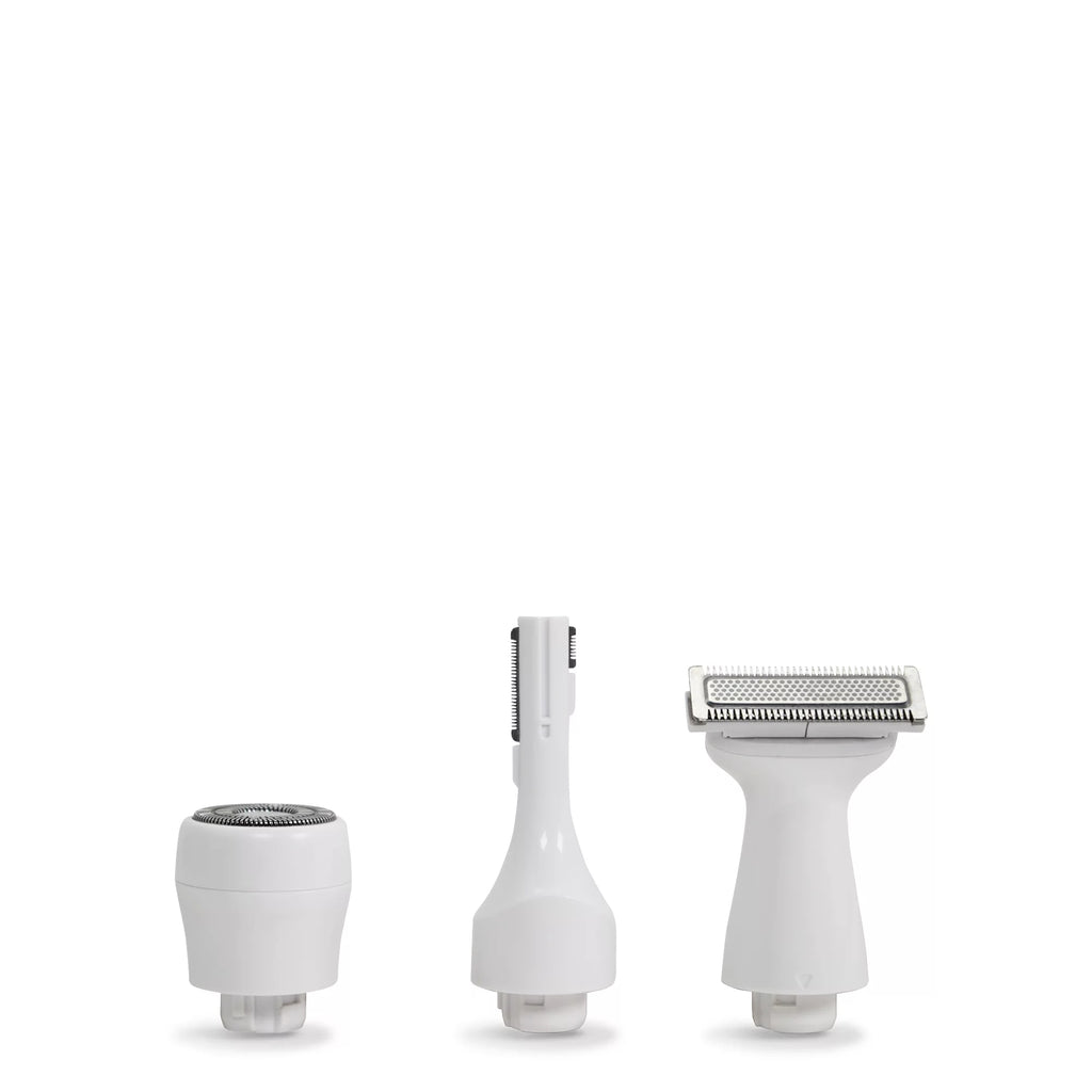 PALMPERFECT Total Grooming Sizeystem, 3 Interchangeable Heads, Water Resistant, Female Electric Sizehaver