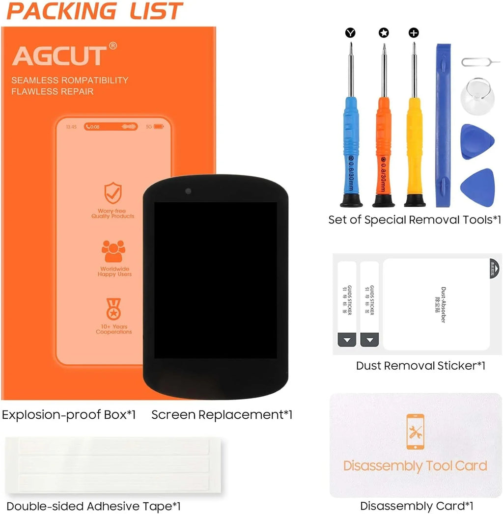 for Garmin Edge 530 LCD Display Touch Sizecreen Replacement Digitizer Assembly Repair Part