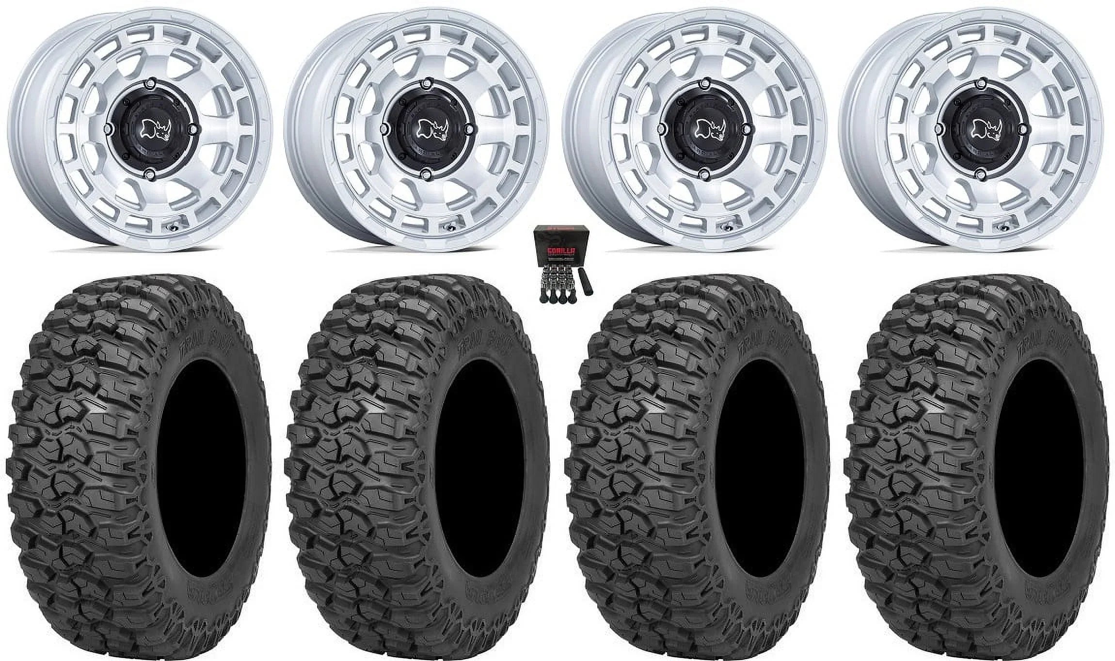 Black Rhino Chamber 14" Wheels Sizei 30" Trail Sizeaw 2.0 Tires Kawasaki Mule Pro FXT