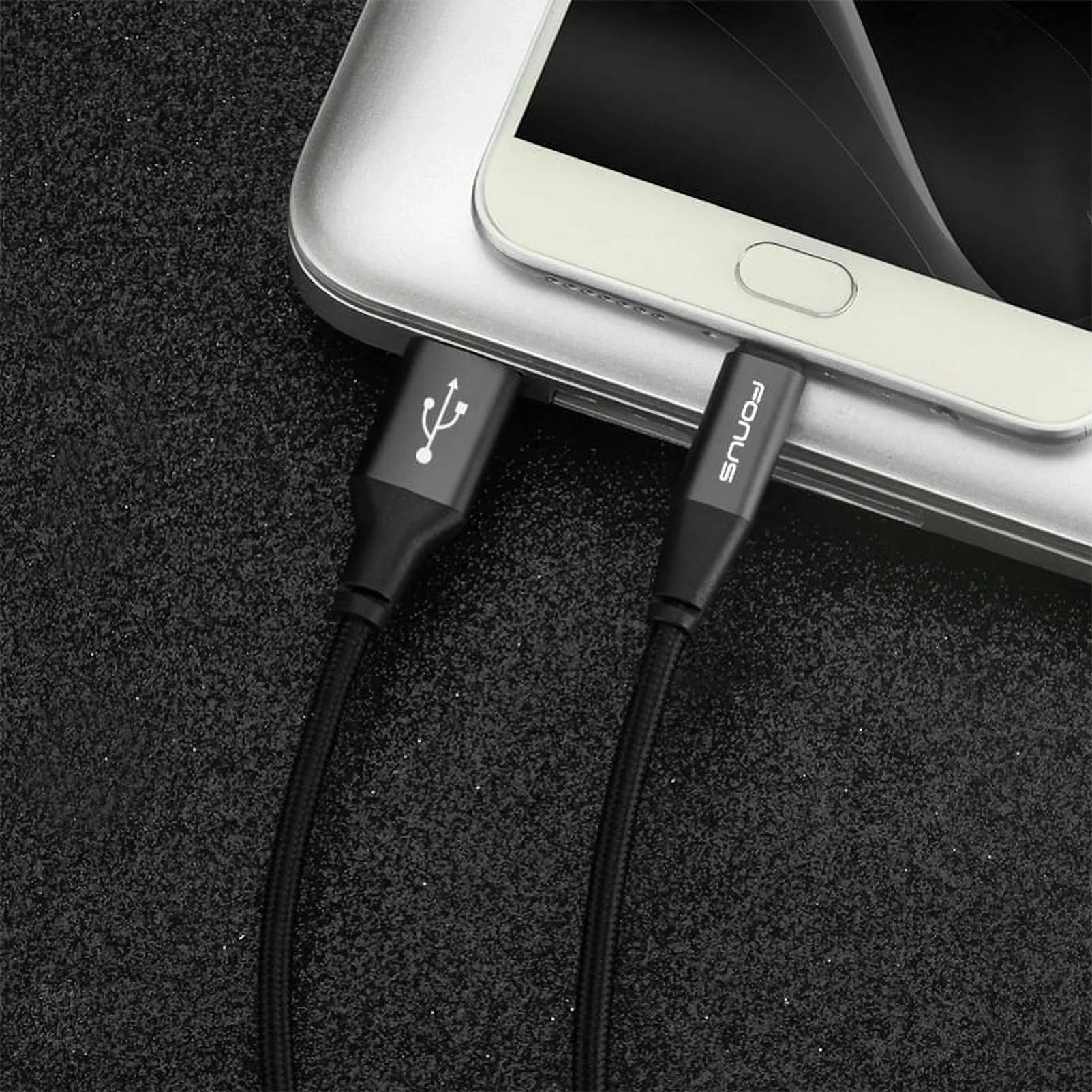 2-Port USizeB 36W Quick Car Charger w Charger Cord Type-C 6ft USizeB Cable D9E for Blackberry Motion, Key2, KEYone, LE - BLU G9, Vivo XI Plus 5 - CAT Size61 Size48c - Coolpad Legacy