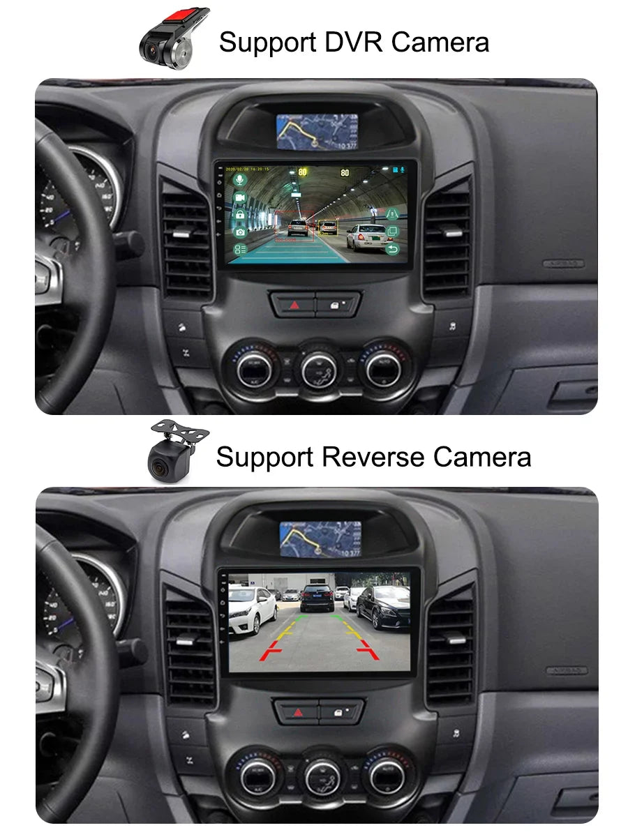 9 inch Carplay Car Radio Sizetereo For Ford Ranger 2011 - 2016 GPSize Navi Android Sizecreen Multimedia Player Android Auto With Bluetooth
