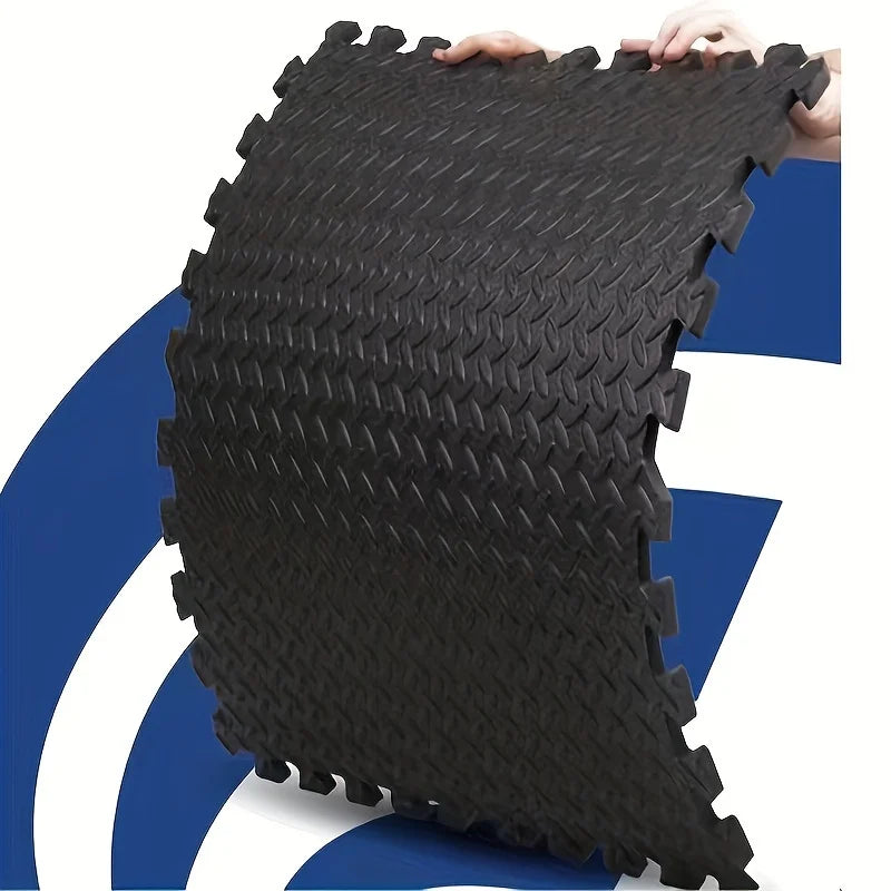 10pcs Eva Interlocking Pillow Floor Mats - Ideal for Home & Gym Workouts, Thick and Durable Mat