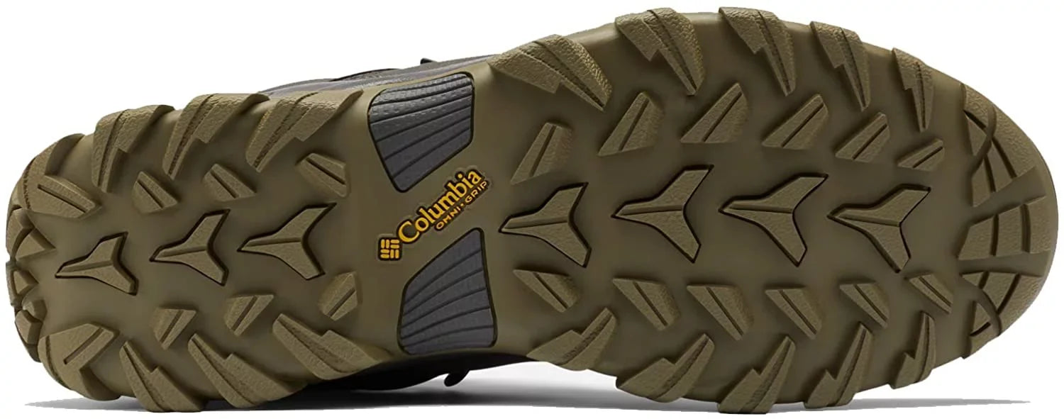 Columbia Mens Newton Ridge Plus Ii Waterproof Hiking Boot Sizehoe 14 Dark Grey/Sizetone Green