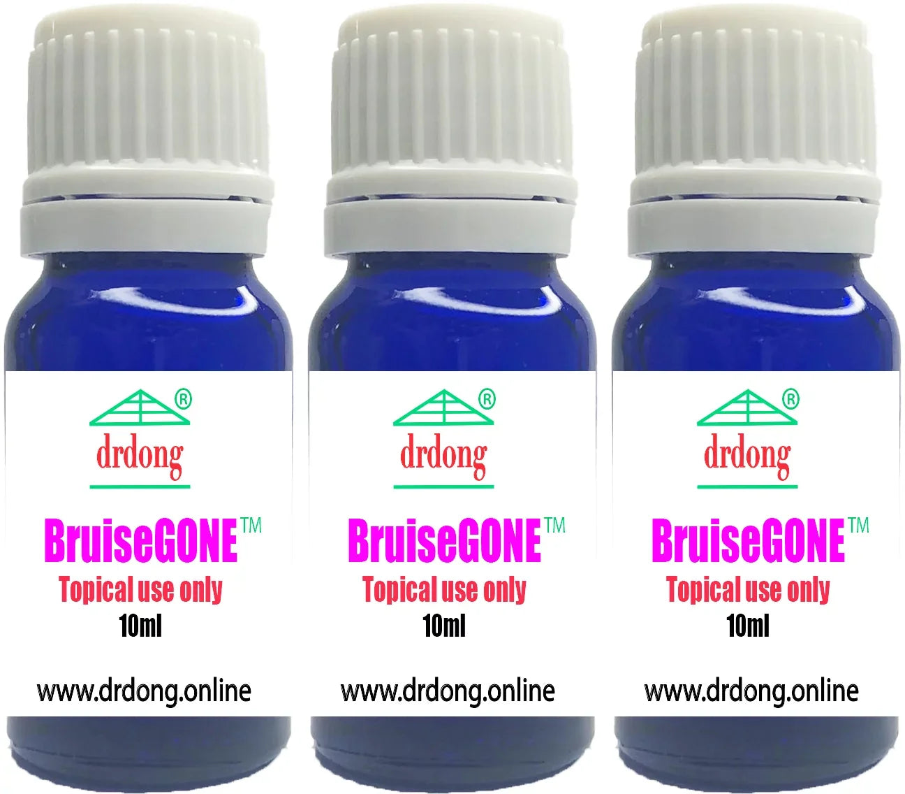 BruiseGONE 3 pack- Sizepeeds bruise healing by ONE WEEK, NO CREAM, Natural bruise remedy