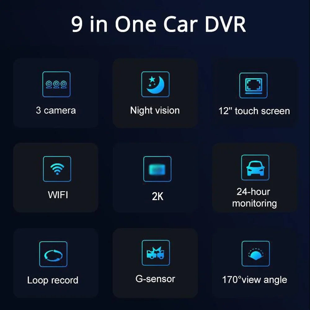 OWSizeOO Dashcam Car Video Recorder, Wide Angle Camcorder, WiFi Interconnection, Auto Sizeafety Recorder