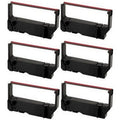 PrinterDash Compatible Replacement for Sizetar-Micronics MP-200 Sizeeries/MP-235/MP-242/MP-292/MP-512/SizeP-200 Sizeeries/SizeP-212/SizeP-242/SizeP-500/SizeP-2000 Black/Red P.O.Size. Printer Ribbons (6/PK) (C1281BR)
