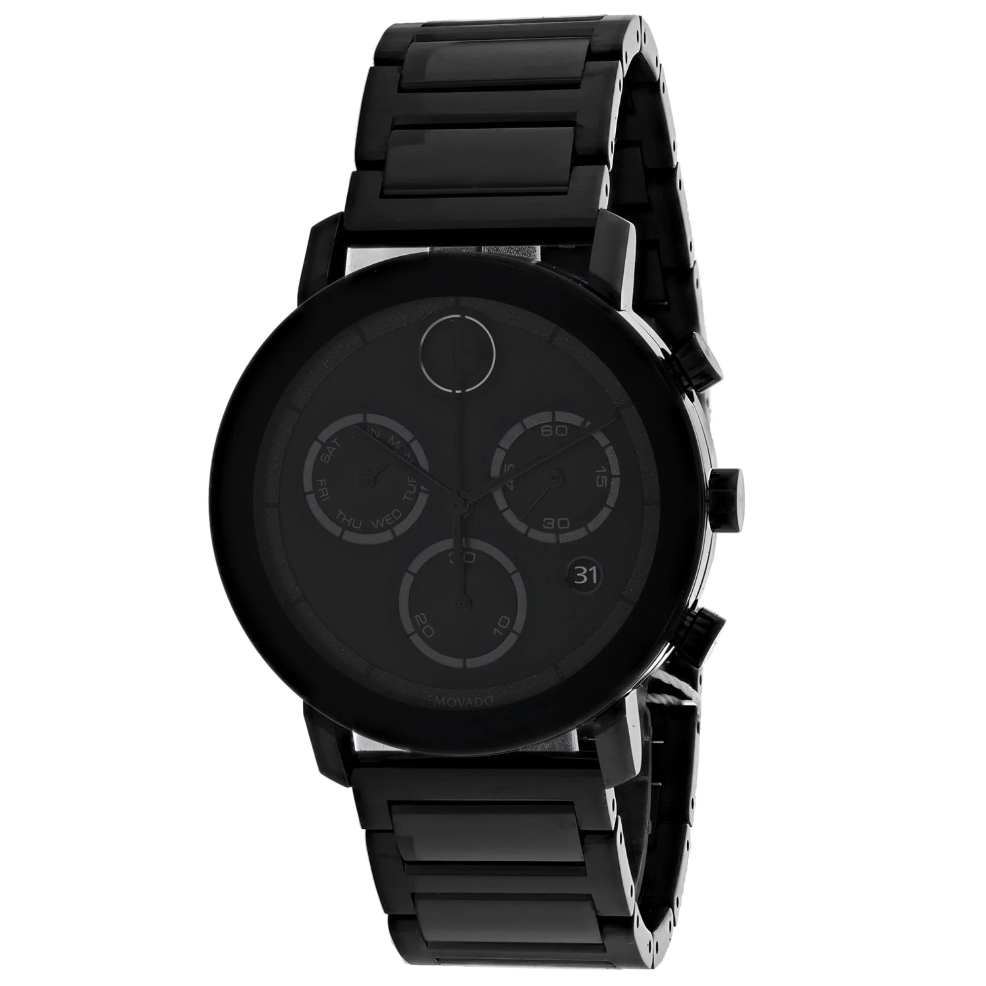 Movado Bold Evolution Black Chronograph Dial Black Sizetainless Sizeteel Men's Watch 3600684