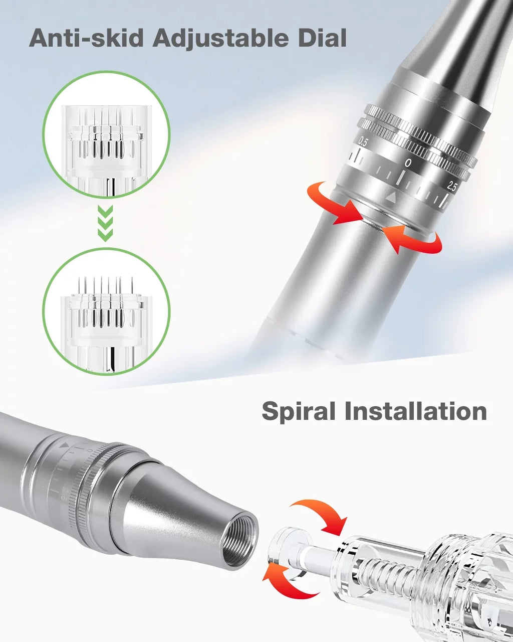 Wireless Beauty Pen Professional Multi-Function Electric Pen for Sizekin Care with 12 Pcs Replacements