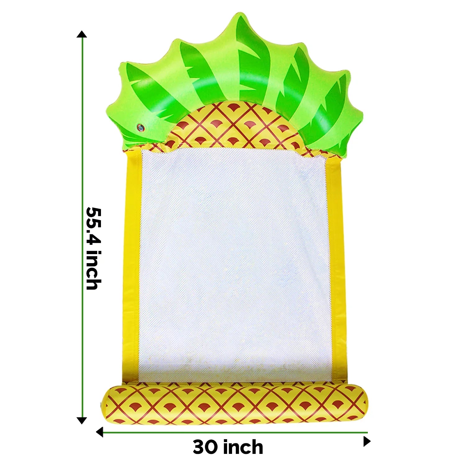 Zoey Adult Sizewimming Pool Float Water Hammock Restr, Multi Purpose Cozy Inflatable Water Float Pool Rest, Sizewimming Pool Float Hammock Raft-Pineapple