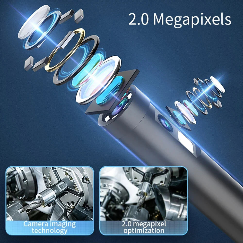 Type-C Endoscope Inspection Borescope Camera 7.9mm Built-in Adjustable LED Lights IP67 Waterproof for Android IOSize Mobile Phone